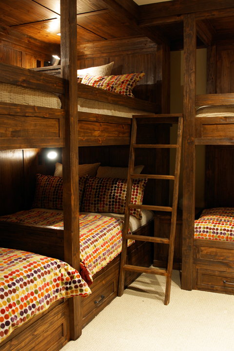 Bunk Beds with Decorative Quilts